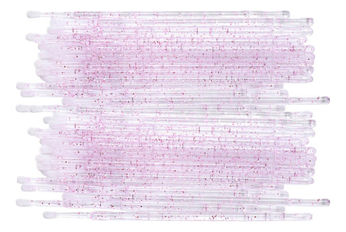 200pcs Micro Aplicadores Cepillos Cepillo De Brillo Rosado