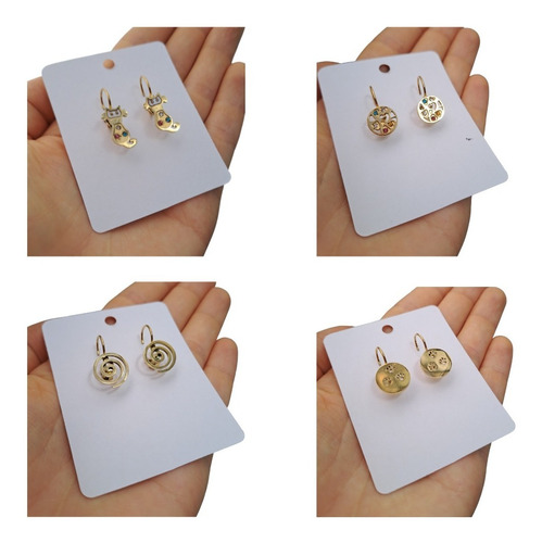 Aretes X4 Pares Colgantes Raros Mujer Dama Pendientes Barato