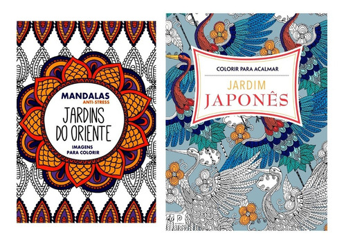 Imagem 1 de 7 de Jardins Do Oriente Mandalas + Jardim Japonês Livro Colorir