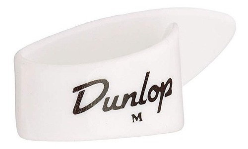 Dunlop 9012r Plástico Blanco De Thumbpicks, Zurdo, Medio, 12