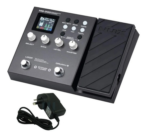 Imagen 2 de 6 de Pedal de efecto NUX Modeling Guitar Processor MG-300 negro