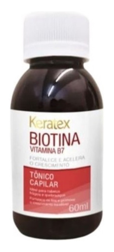 Biotina Tônico Capilar Fortalecedor Acelerador 60ml Keratex