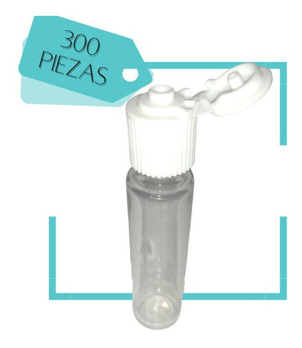 Botella 10 Ml Pet Envase Para Muestras Tapa Flip Top 300pzs