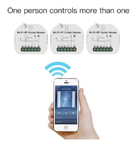 Kit 4 Interruptor Cortina Wifi Alexa Google Home +4 Controle