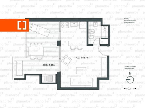 Venta De Apartamento Obra Construcción Monoambiente En Pocitos Nuevo, Infinity 26 Unidad 1002