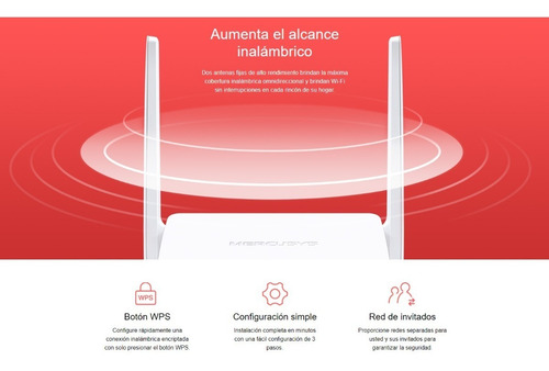 Imagen 7 de 10 de Modem Router Wifi N 300mbps Mercusys Mw300d Configurado