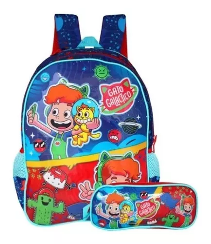 MOCHILA DE COSTA INFANTIL GATO GALÁCTICO GG3306J