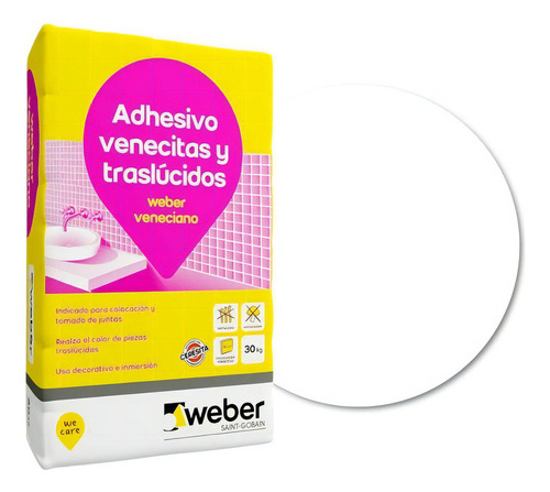 Pegamento Adhesivo Nieve Veneciano Weber 30 Kg