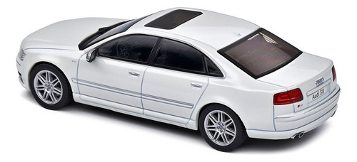 Miniatura Carro Audi S8 D3 2010 1:43 Solido Branco