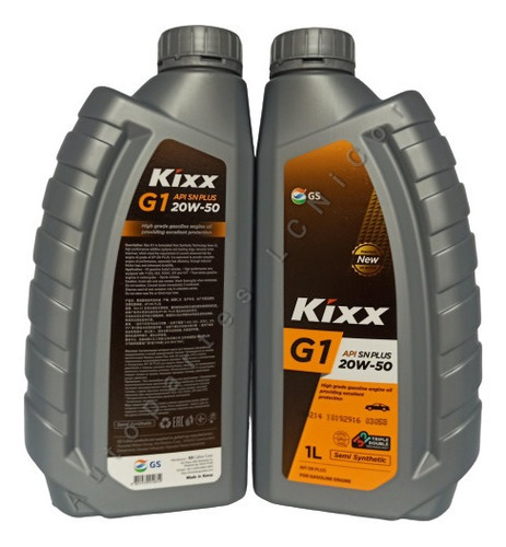 Aceite Semisintético Kixx G1 20w-50 1 Litro Original Sellado