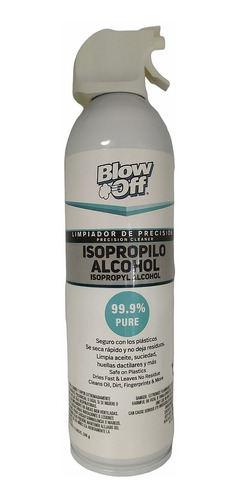 Alcohol Isopropílico Spray 12 Onzas Pureza 99.9% Blow Off