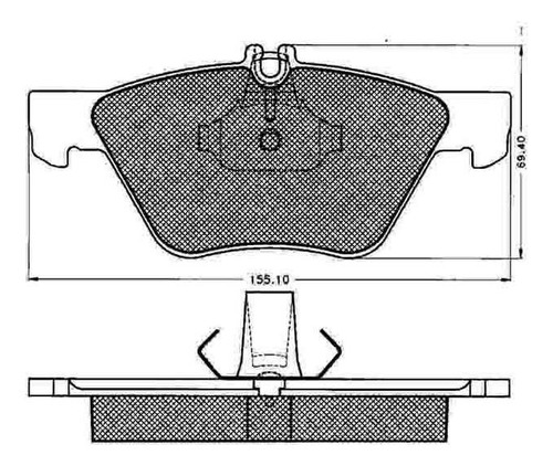 Pastilla De Freno Mercedes Benz Clase E 200-240-280-300-430