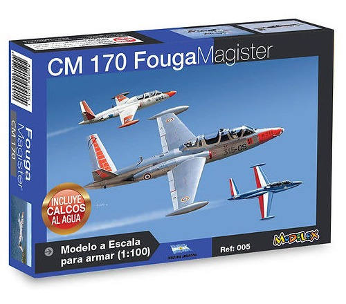 Fouga Magister Maqueta Para Armar De Avión (1/100) Modelex