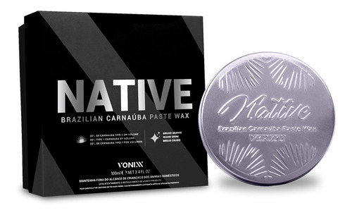 Native Paste Wax Vonixx Cera De Carnaúba Pasta