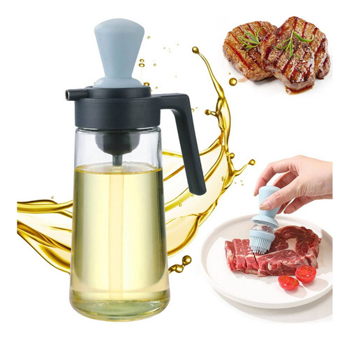 Dispensador De Aceite De Oliva 2 En 1 Con Cepillo