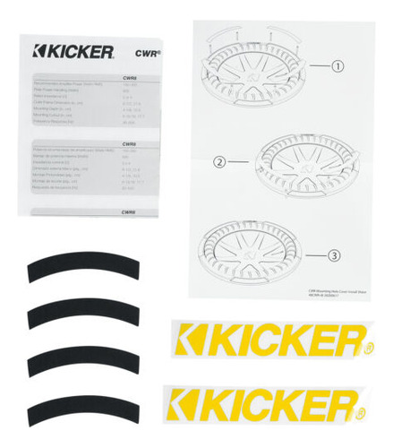 Kicker 48cwr84 Compr 600 Watt 8 Subwoofer Dvc 4-ohm Car Ccc