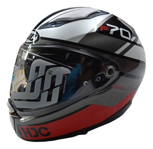 Casco Hjc F70 Tino Mc1 Gri/rojo L