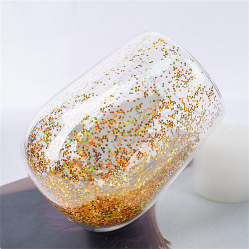 Taza De Cristal Con Forma De De Navidad, Taza De Té, Taza