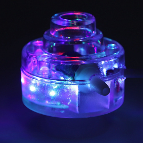 Pecera Sumergible Led Con Burbujas Coloridas Para Acuarios