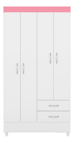 Mueble Ropero Infantil Linea Astro Modelo 42860-120 Color Blanco