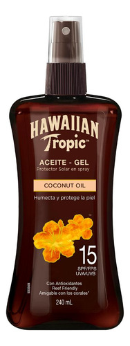 Aceite Protector Filtro Solar Hawaiian Tropic En Spray Fps15