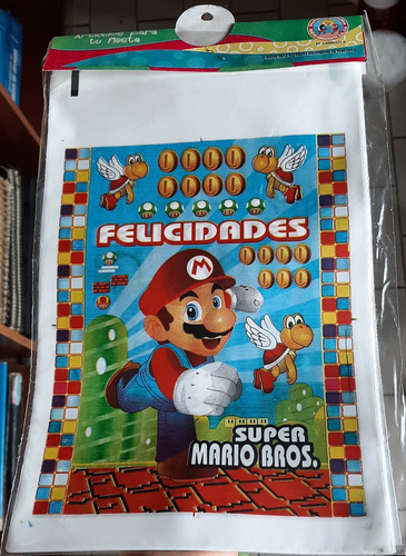 10 Bolsas Para Piñatas De Super Mario Bros Fiestas 
