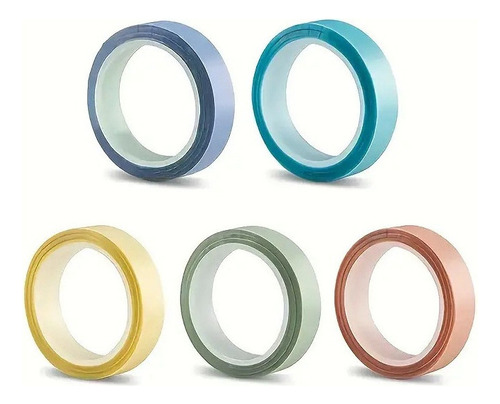 Cinco Rollos De Cinta De Colores Para Indexar/estudiar