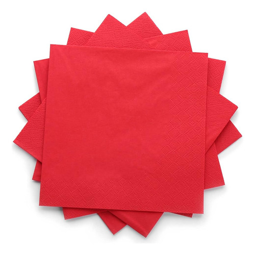 100 Servilletas Concession Essentials Color Rojo