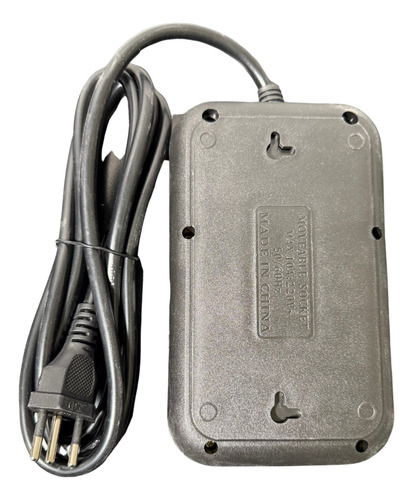 Regua Extensão De 6 Tomadas 2usb + 1tipo-c 3metros 127v/220v Preto