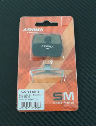 Imagen 1 de 1 de Balatas Ashima Semi Metalicas Ad0705