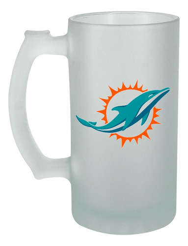 Miami Dolphins Tarro Personalizado Tu Nombre Nfl