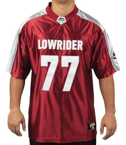 Camiseta Casaca Football Jersey Lowrider  Burgandy Gray Xxl