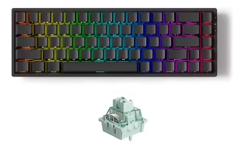 Akko Fun68 He Teclado Magnético Rapid Trigger 65% 8k Preto Inglês
