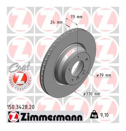 Par Disco De Freio Dianteiro Bmw 325i Coupe 2005-2014 (e92)