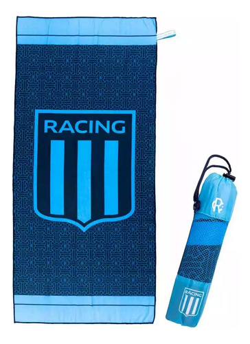 Toallón Playero Racing Club Secado Rápido Futbol Racing 01