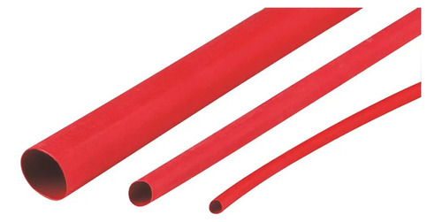 5 Mts Tubo Termocontractil Thermofit Rojo 80 Mm (3 PuLG)