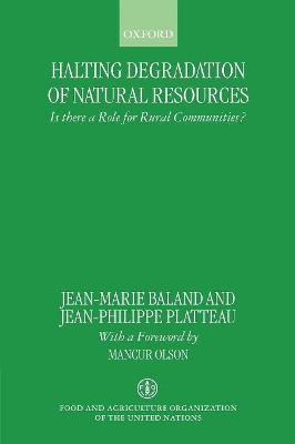 Libro Halting Degradation Of Natural Resources - Jean-mar...