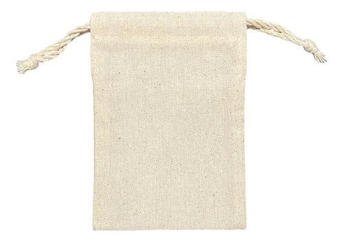 comprar Saquito De Tela Crea Algodón · 14 X 10cms Crea Cruda 14 X 10cms Cierre Doble