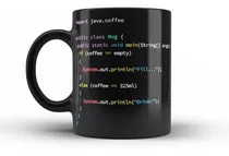 Comprar Caneca Preta Programador (a) Java Com Seu Nome Personalizado