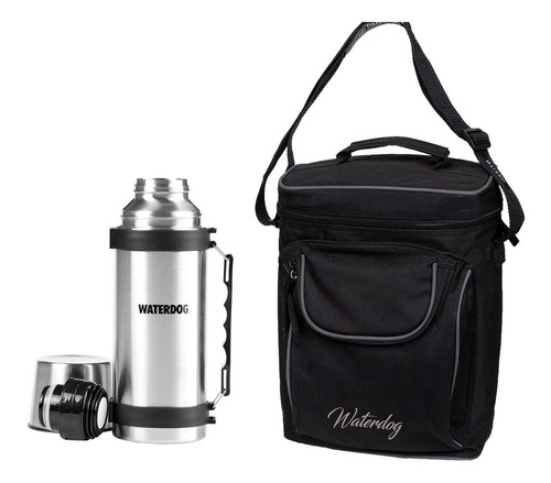 Termo Waterdog Acero Inox 1 Lt + Bolso Matero Termico 1000cc