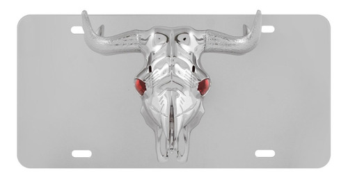 Portaplaca 3d Auto - Pilot Automotive - Bull Skull