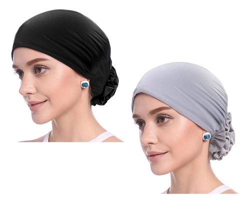 2 Gorros Elásticos Con Turbante Para La Cabeza Y Bufanda