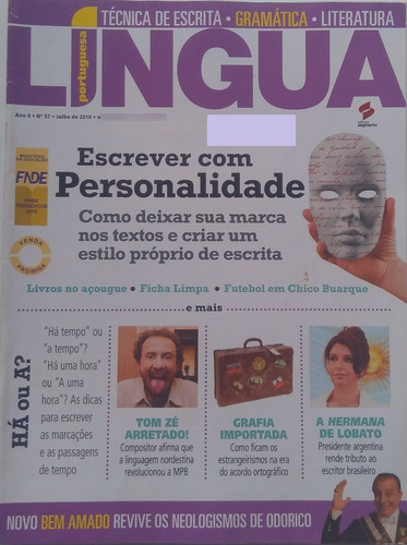 Revista Língua Portuguesa Escrever Com Personalidade Nº 57
