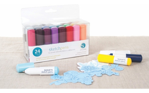 Imagen 5 de 6 de Sketch Pen Starter Kit 24 Colores Plumas Silhouette
