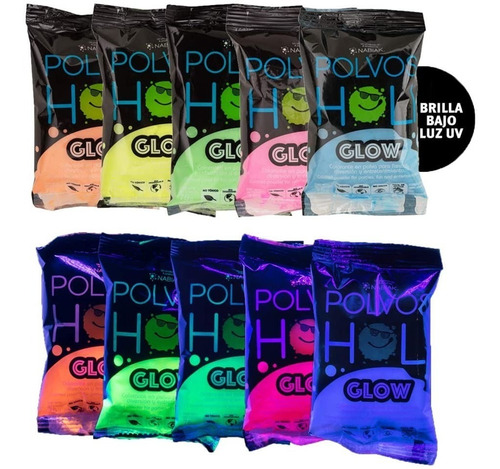 Paquete Pintura Neon Glow Holi Aventar Fiesta Luz Negra Uv