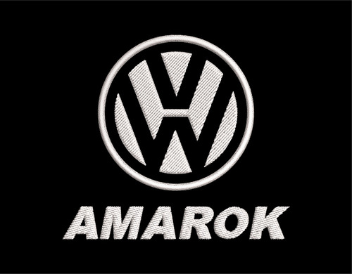 Matriz Ponchado Bordado Bordadora Logo Volkswagen Amarok