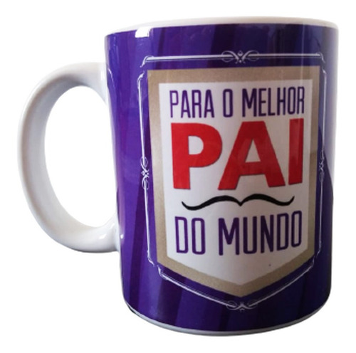 Imagem 1 de 1 de Caneca De Cerâmica Para O Melhor Pai Do Mundo Personalizada