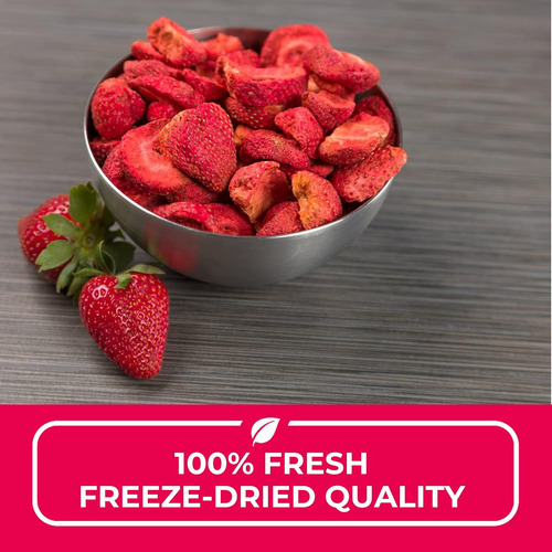 Fresas Liofilizadas Nutristore | Bocadillos De Frutas 100% N