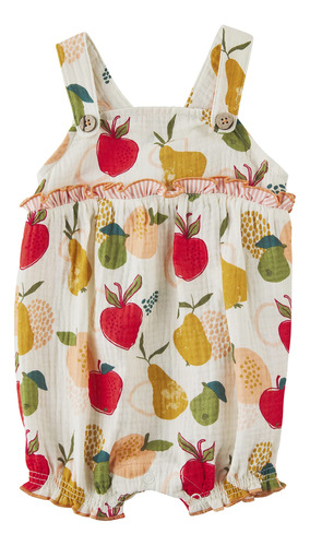 Mud Pie Baby-girls Sin Mangas, Fruta, Size: 6-9m