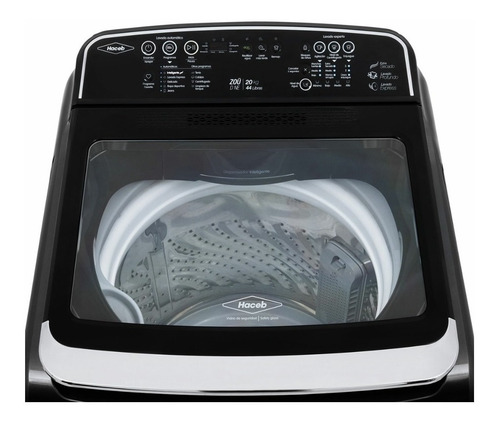 Imagen 3 de 4 de Lavadora automática Haceb Digital LAV ZOÜ 20 KG D gris grafito 108 V - 127 V